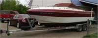 1989 Thompson Boat with Trailer. Over Night Cutty