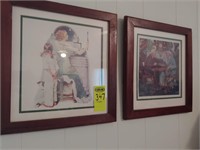 2 Norman Rockwell Framed Prints