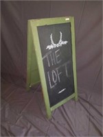 Fold Out Two-Sided Free Standing Chalk Board Sign
