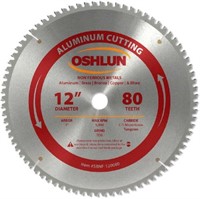 Oshlun SBNF-120080 12-Inch 80 Tooth TCG Saw Blade