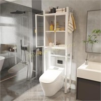 GREY FOESINU Toilet Storage Cabinet  2-Tier