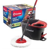 O-Cedar EasyWring Microfiber Spin Mop, Bucket
