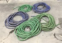 5 garden hoses-unknown lengths