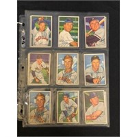 (18) Crease Free 1952 Bowman Baseball Cards