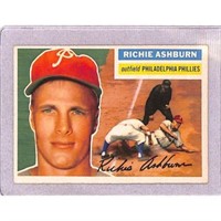 1956 Topps Crease Free Richie Ashburn Hof