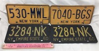 Vintage New York License Plates