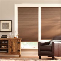 Mocha Cordless Blackout Cellular Shades for Window