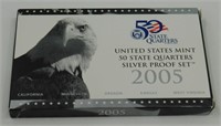 2005 U.S. Mint Proof Silver Quarter Set