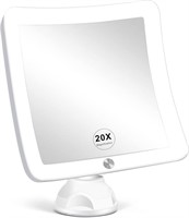 Fabuday 20X Magnifying Mirror with LED Light, 7 In