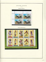 1996 US stamp collector sheet featuring Rural Free