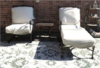 Pair W. Lee Metal Patio Springy Chairs