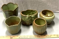 Frankoma pottery brown green see description