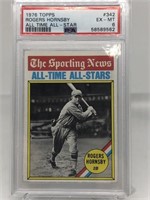 1976 Topps #342 Rogers Hornsby PSA 6 Ex-MT