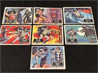 Seven 1966 Batman collector cards
