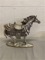 Armored War Horse Made Of Plastic 15"x17"x4.5"