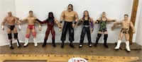 7 wrestling figures
