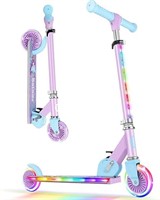 BELEEV V2 Scooters for Kids with Light-Up Wheels &