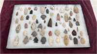 Assortment of Arrowheads 
Found by Sangamon