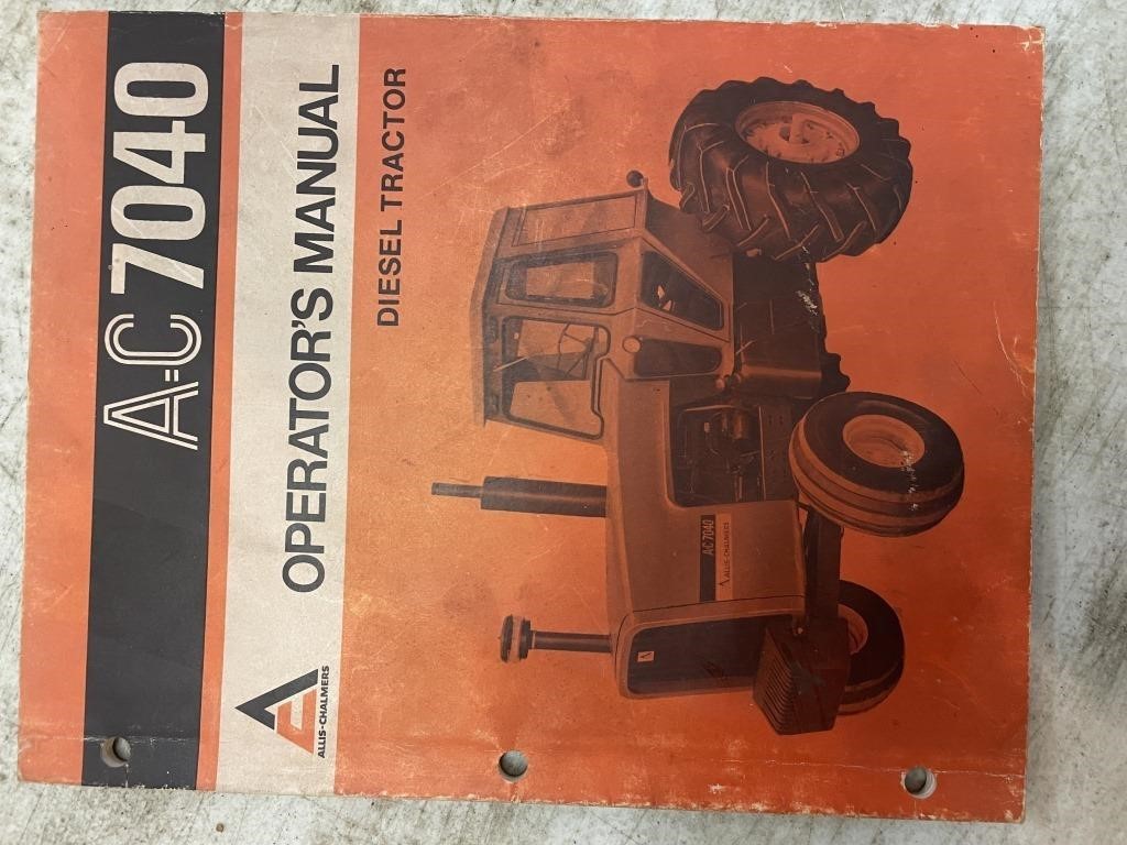 Allis Chalmers  - AC7040 Operators manual