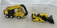 2 Metal Tonka Truck Construction Pieces