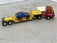 Metal Tonka Truck & Trailer