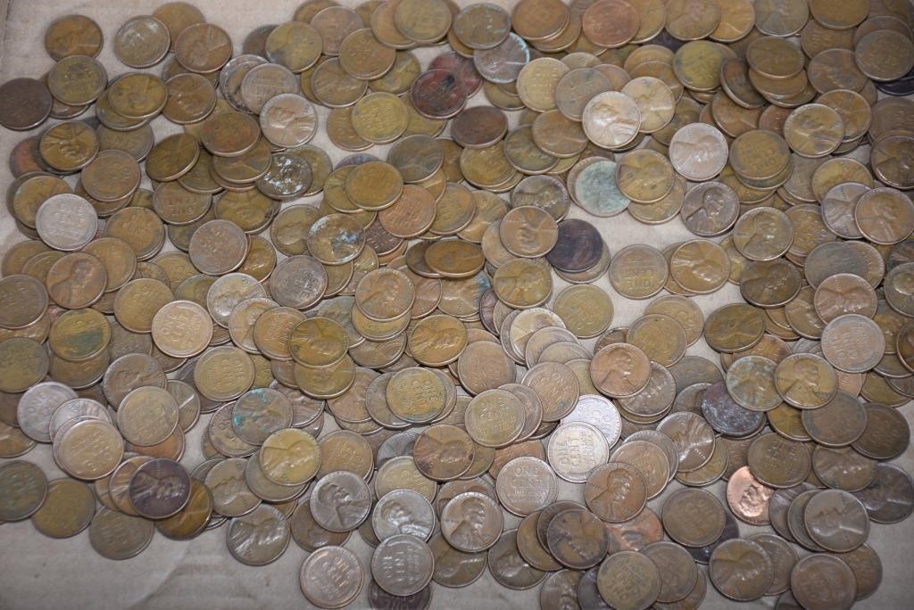 HUGE COLLECTION VINTAGE US WHEAT PENNIES ! -OK-5