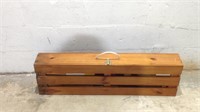 Old School SportsCroquet Set W/ Wood Crate  U8C