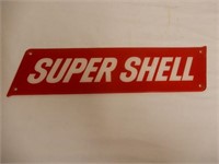 SUPER SHELL PLASTIC SIGN