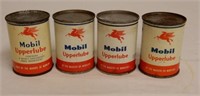 LOT OF 4 MOBIL PEGASUS UPPERLUBE 4 OZ. CANS