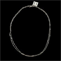 Sterling silver 30" box chain, new