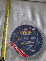 7-1/4" Irwin 60T Trim/Finish Saw Blade