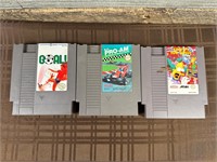 Lot Of 3 Nintendo NES Games Simpsons Goal Racing