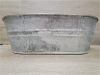 Cubasa 19" Galvanized Decor/ Planter Tub