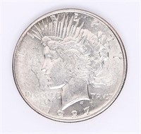Coin 1927-S Silver Peace Dollar In GEM BU