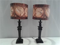 Pair 27" Table Lamps