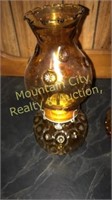 Amber Moon and Stars Oil lamp