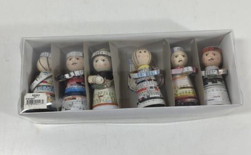 Hand Crafted Recycled Paper Nativity Set Made in