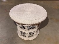 Round Wicker Table