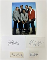 "Rat Pack- Set of 4 Autographes/ Signatures