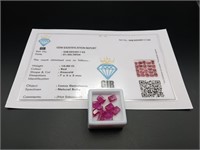 Certified Red Rubies (10.00 Ct)