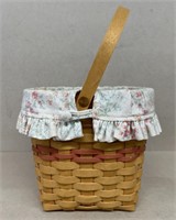 Longaberger 2001 basket with protector and liner