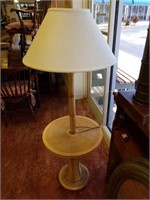 C5077 wicker rattan table lamp