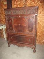 Walnut Carved Dresser
