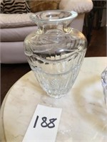 Heavy Crystal Vase (8" T)