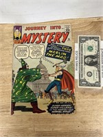 Vintage 12 cent Journey into mystery Thor Merlín