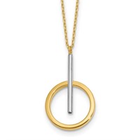 10 Kt- Yellow Gold Fancy Design Modern Necklace