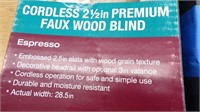 4 FAUX WOOD BLINDS ESPRESSO 27 29 29 31