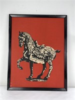 Chinese Leland Art House Batik Standing Horse