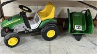 John Deere Pedal Tractor, Wagon and Pull Wagon