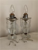 ELECTRIC CANDLE LAMPS WITH CRYSTAL PRISMS